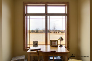 Desk with outside view