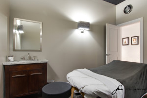 Allure Salon Massage Room with Massage Table