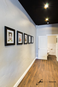Allure Salon Hallway and Art