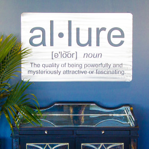 Allure Salon Sign Close Up