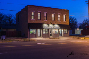 Allure Salon Building at Night